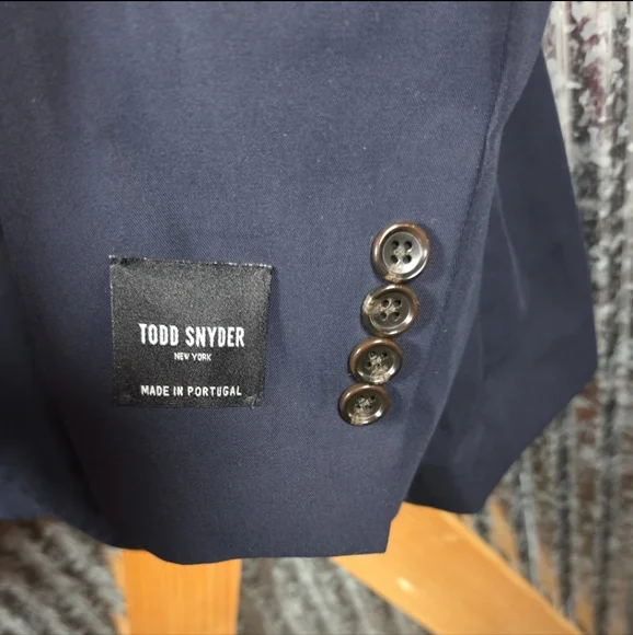 Todd Snyder Cotton Madison Blazer NWT. MSRP $698. NAVY 44R - Picture 3 of 14